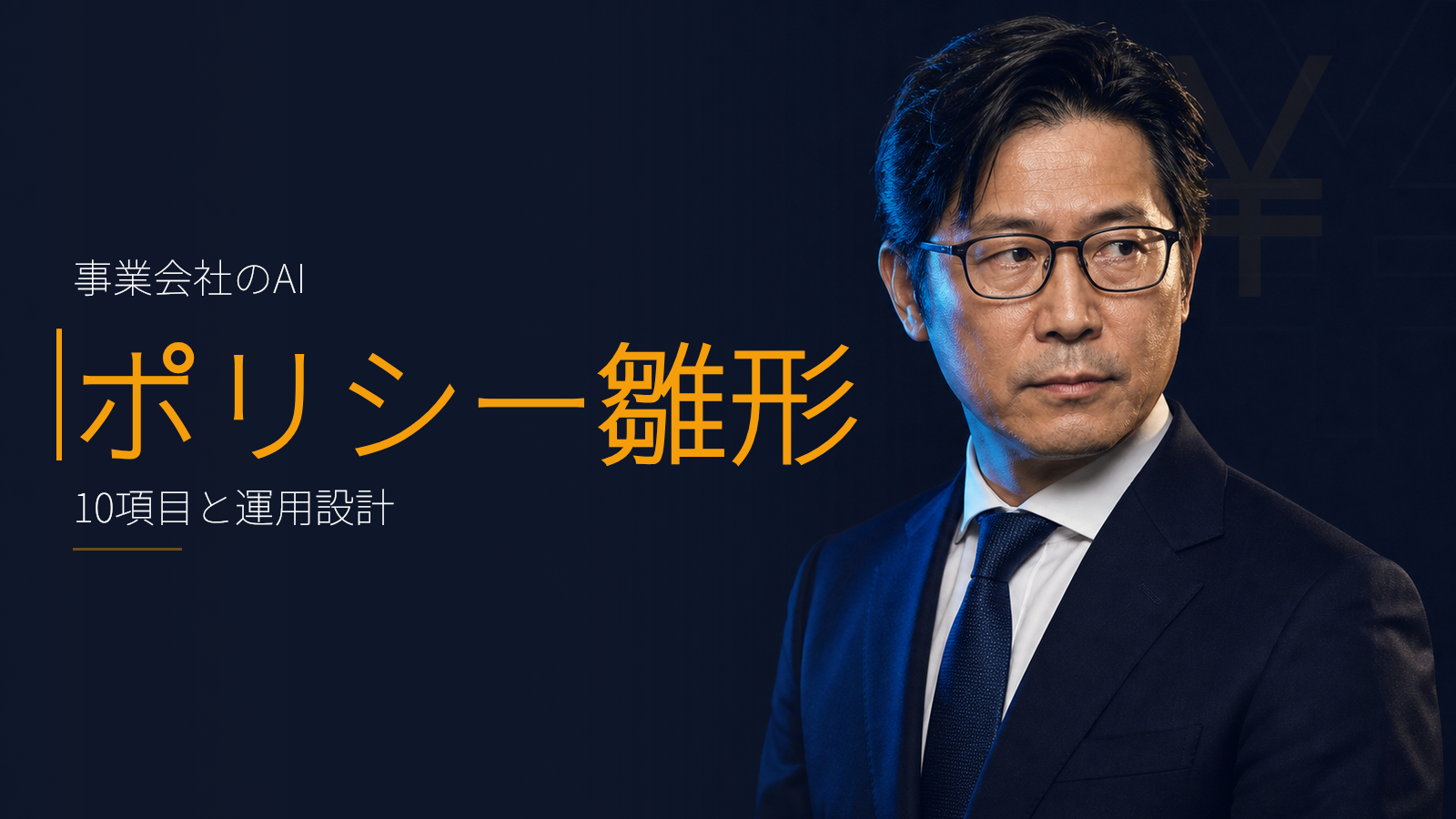 事業会社向け 生成AI利用ポリシー テンプレート(雛形と運用)